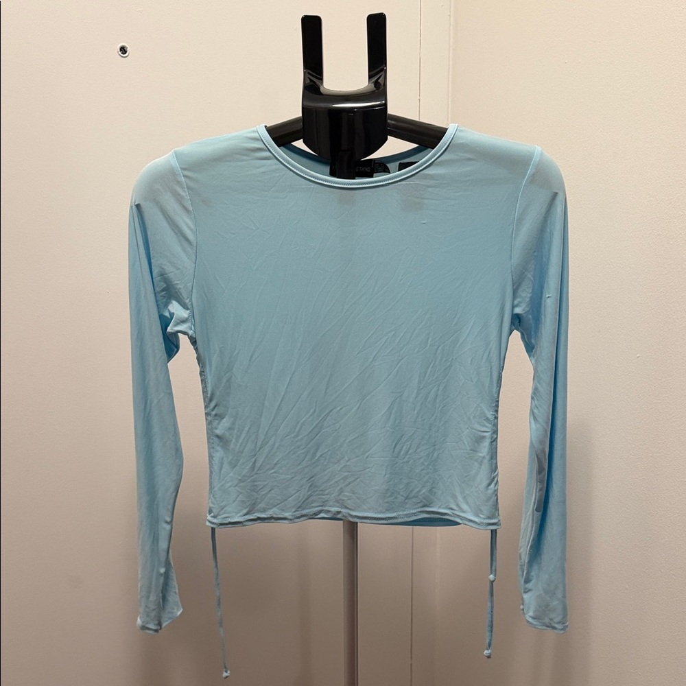 PrettyLittleThing Sky Blue Long Sleeve Top
